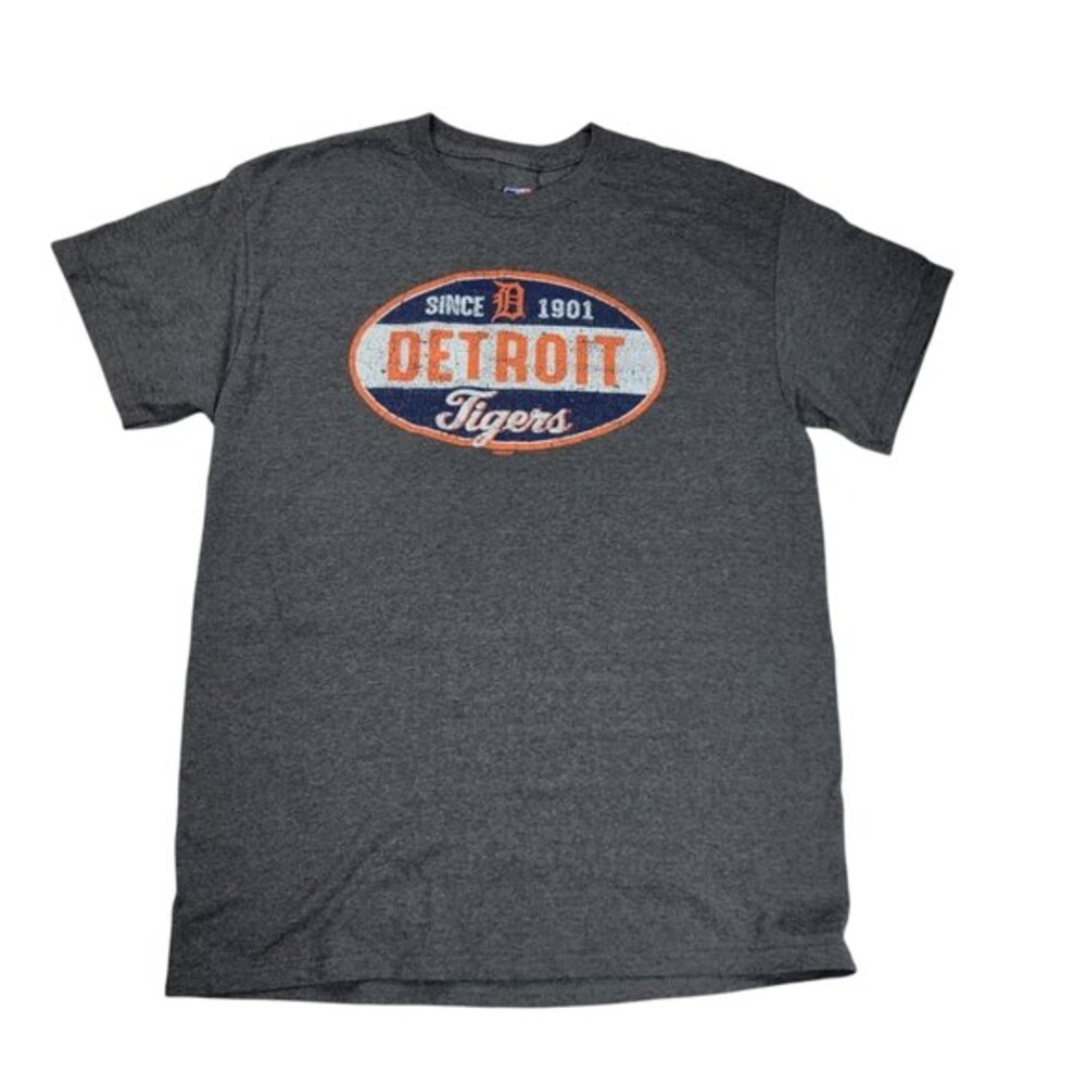 Detroit Tigers Men's Vintage-Inspired Short Sleeve Tee, M, Good Used Condition